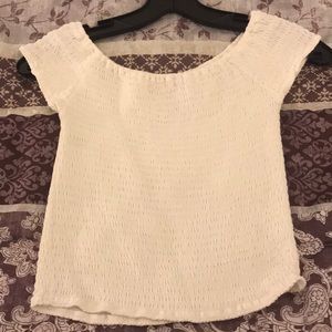 Brandy Melville off the shoulder white top
